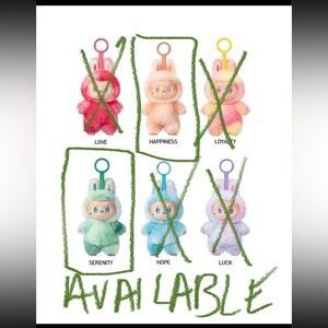 Labubu Big Into Energy Vinyl Face Plush Pendant- one- serenity, happiness